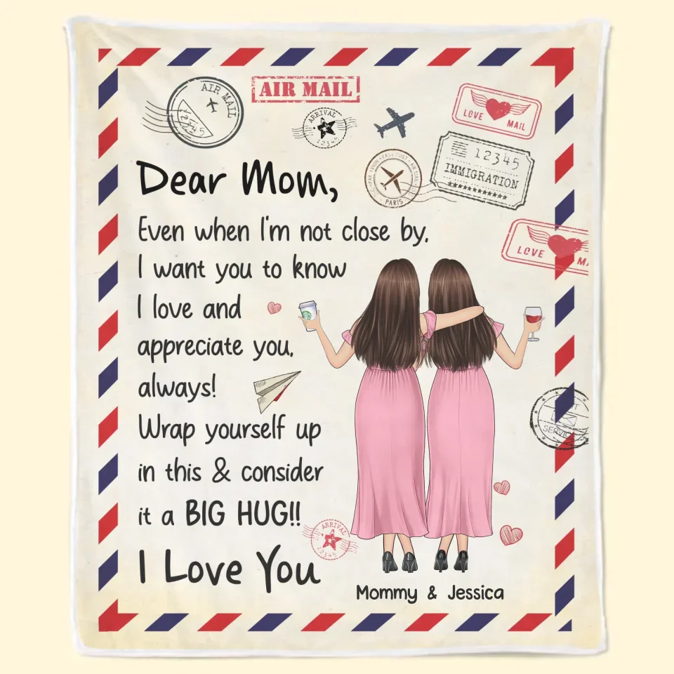 My First Love, My Forever Hero - Family Personalized Custom Blanket - Gift For Mom, Daughter - Image 8