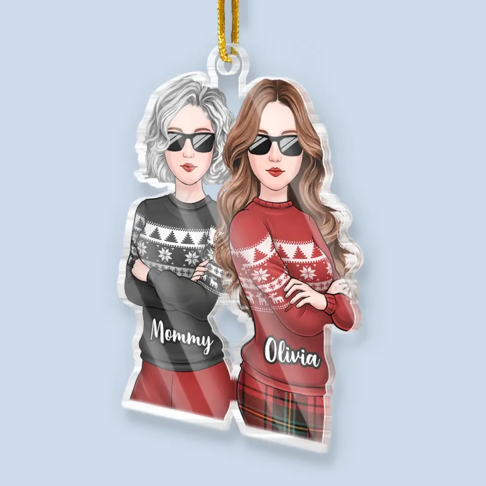 My Greatest Accomplishment Will Always Be You - Family Personalized Custom Ornament - Acrylic Custom Shaped - Christmas Gift For Mom, Daughter - Image 3
