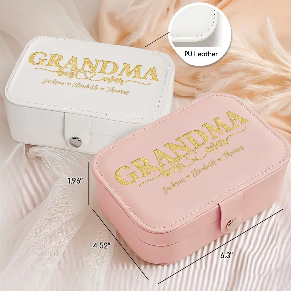 My Greatest Blessings Call Me Mom - Family Personalized Custom Jewelry Case - Gift For Mom, Grandma - Image 6