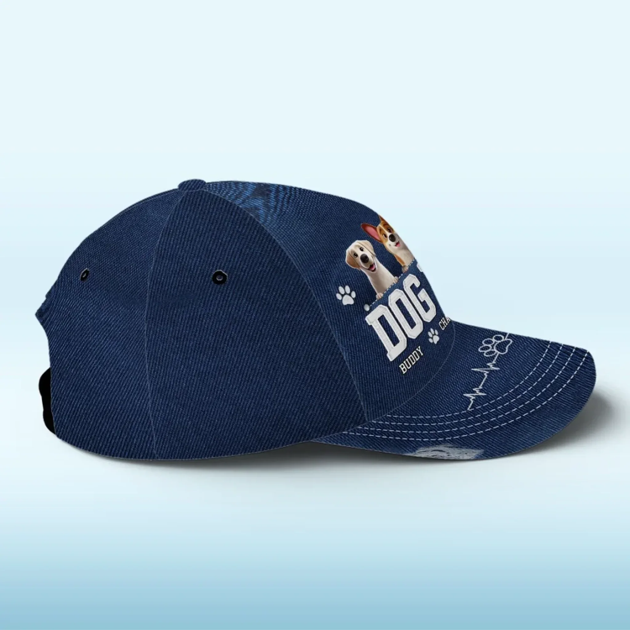 My Heart Belongs To My Dog - Dog Personalized Custom Hat, All Over Print Classic Cap - Gift For Pet Owners, Pet Lovers - Image 4