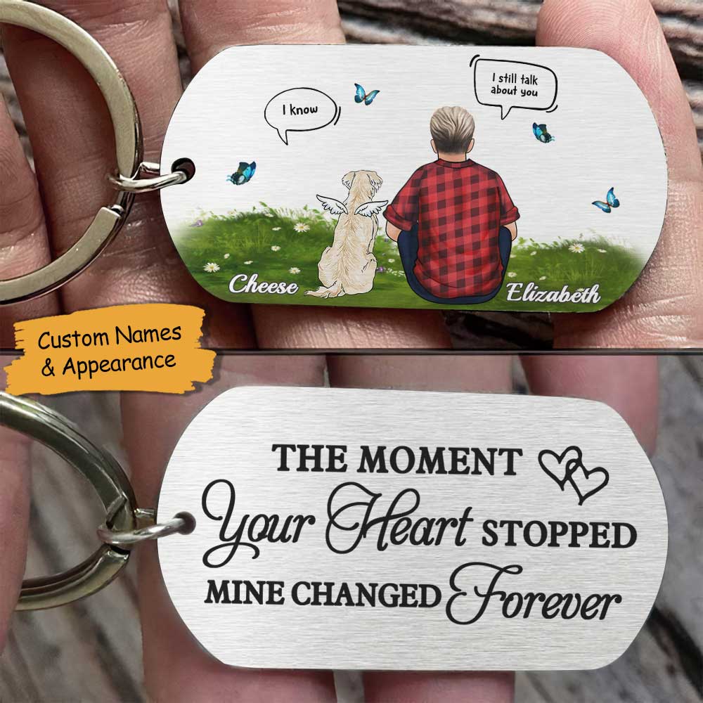 My Heart Changed Forever - Personalized Keychain - Gift For Pet Lovers - Image 3