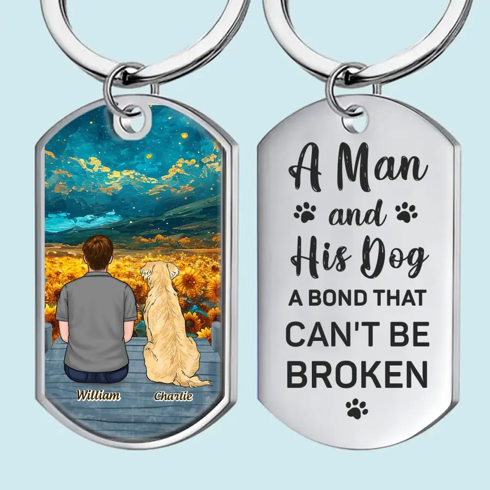 My Heart Will Always Wear The Pawprints Left By You	- Memorial Personalized Custom Keychain - Sympathy Gift For Pet Owners, Pet Lovers - Image 2