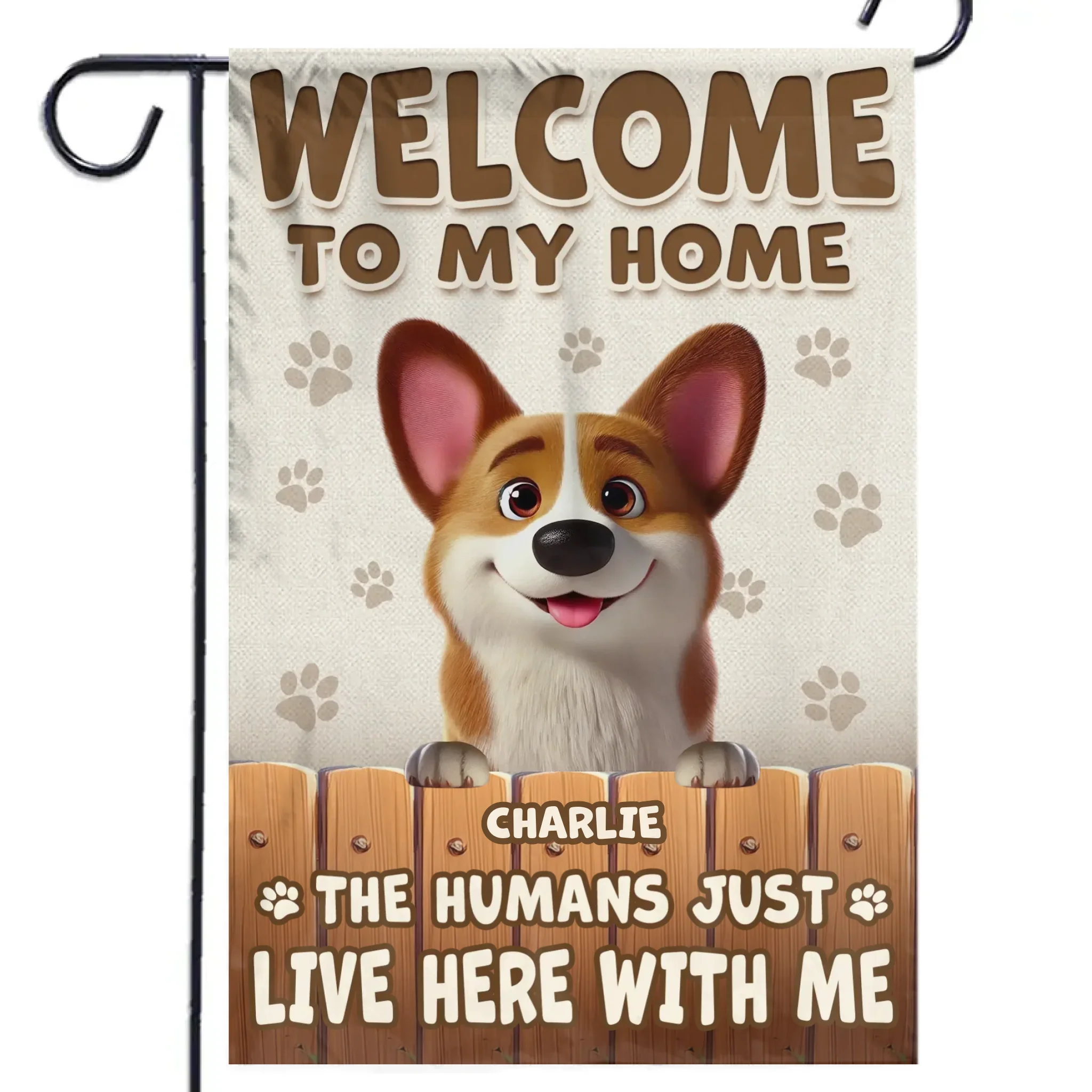 My House, My Rules - Dog Personalized Custom Flag - Gift For Pet Owners, Pet Lovers - Image 2