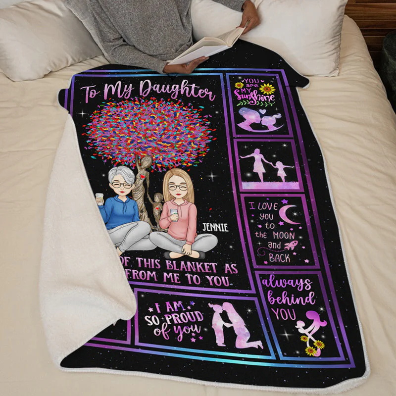 My Life My Strength My Everything - Family Personalized Custom Blanket - Christmas Gift From Mom - Image 5