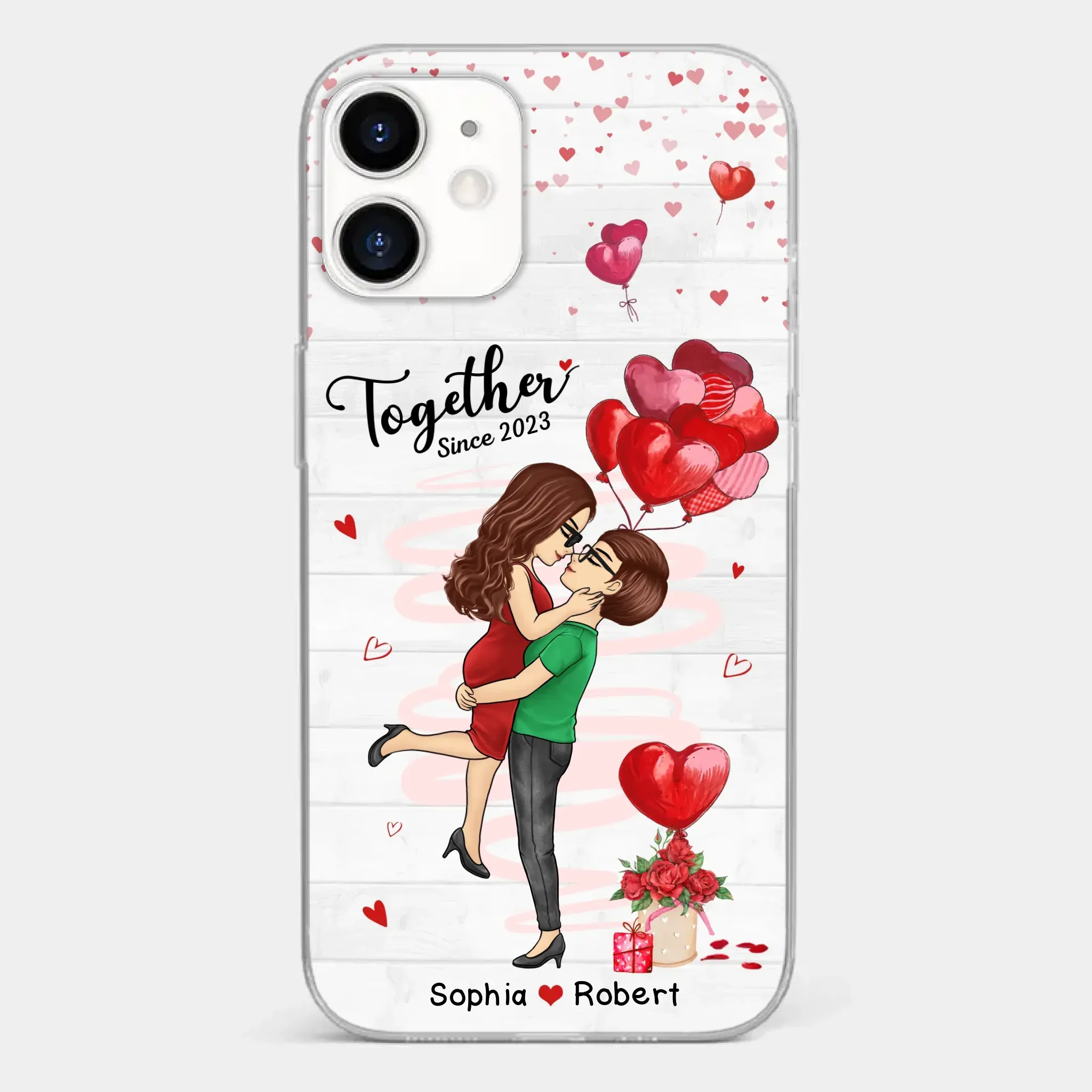 My Love For You Is Endless - Couple Personalized Custom Clear Phone Case - Gift For Husband Wife, Anniversary - Image 10