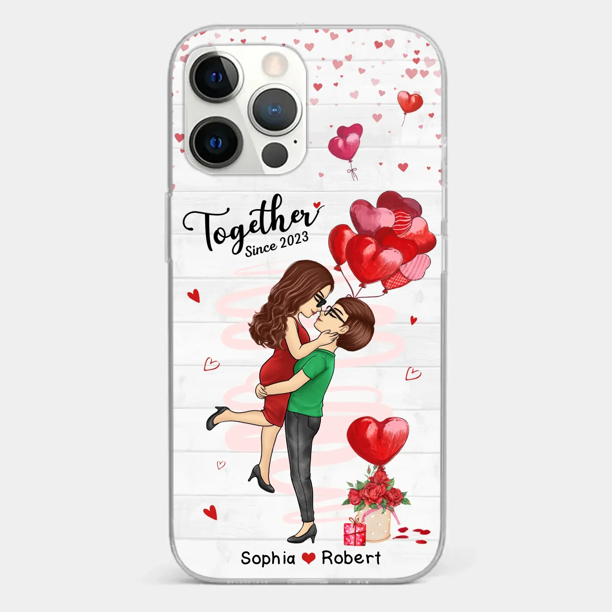 My Love For You Is Endless - Couple Personalized Custom Clear Phone Case - Gift For Husband Wife, Anniversary - Image 16