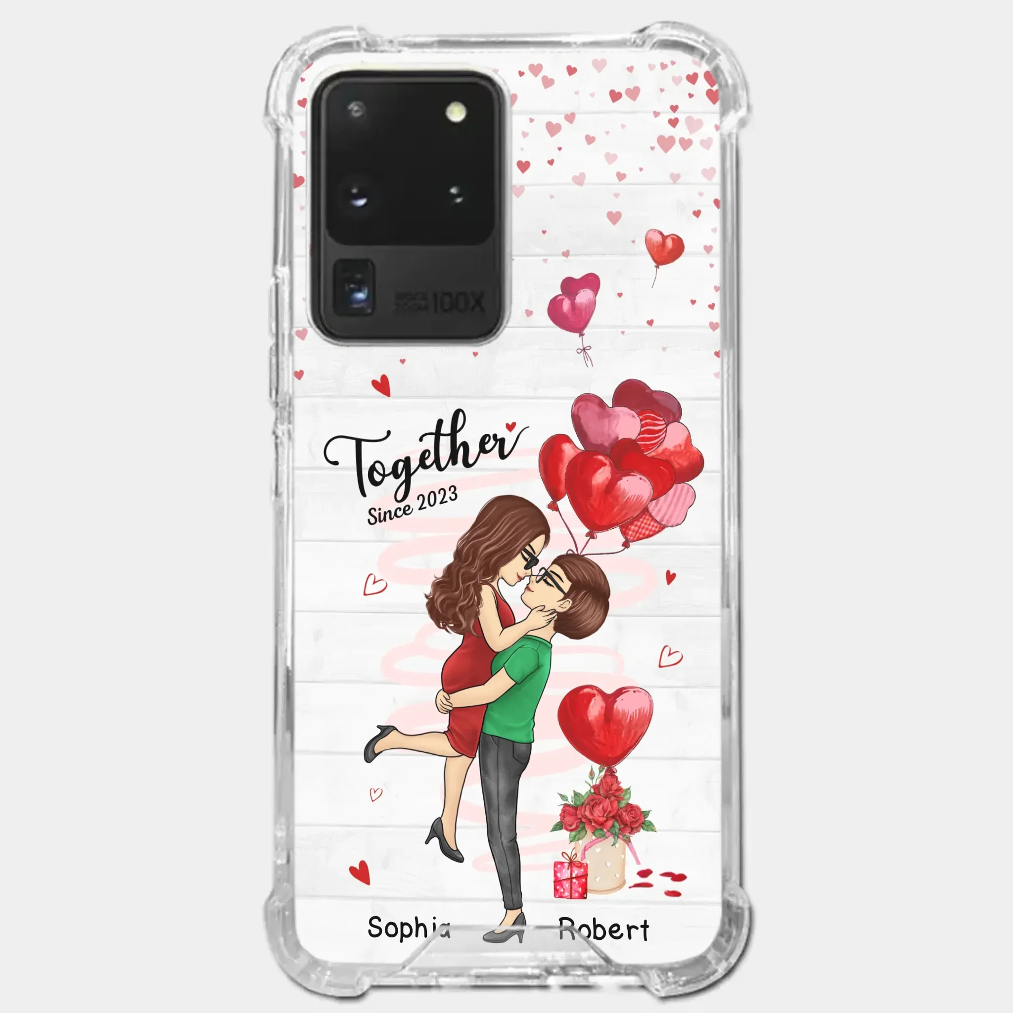My Love For You Is Endless - Couple Personalized Custom Clear Phone Case - Gift For Husband Wife, Anniversary - Image 38