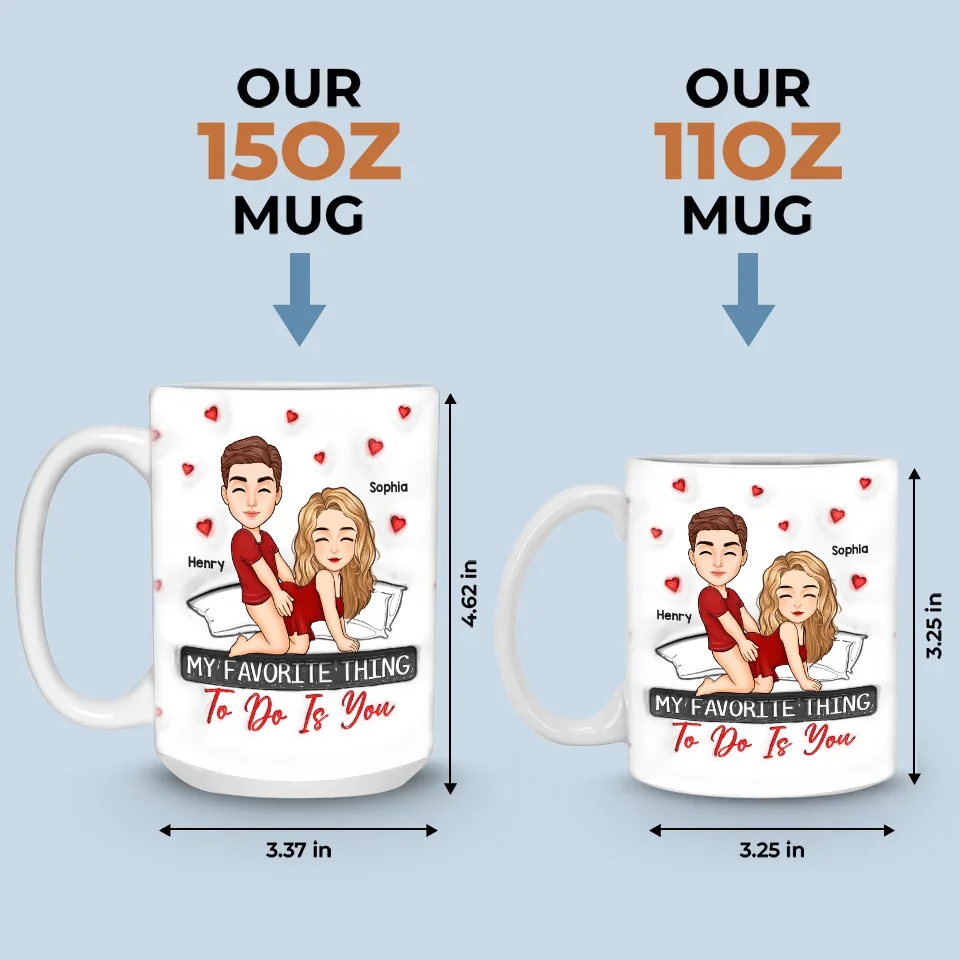 My Love For You Reaches Beyond Measure - Couple Personalized Custom 3D Inflated Effect Printed Mug - Gift For Husband Wife, Anniversary - Image 6