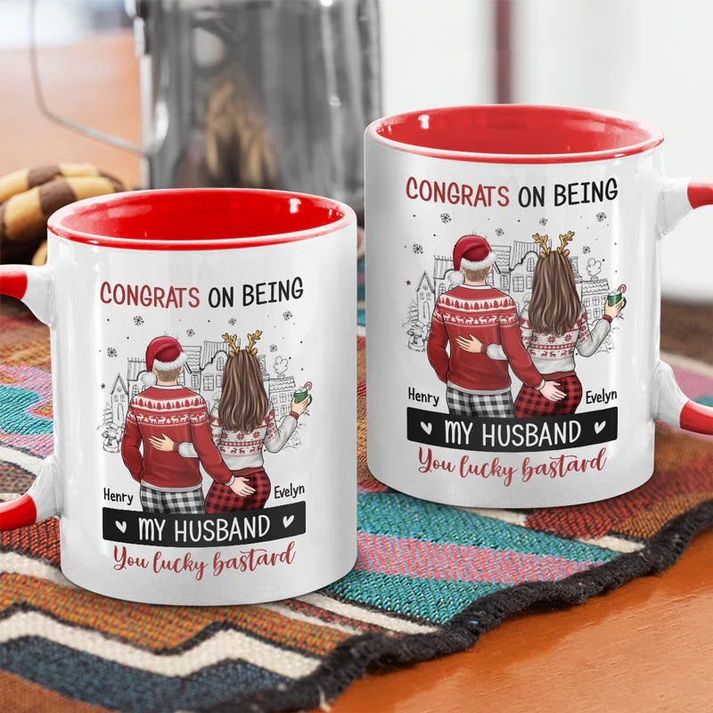My Love Is Hotter Than My Coffee - Couple Personalized Custom Accent Mug - Christmas Gift For Husband Wife, Anniversary - Image 2