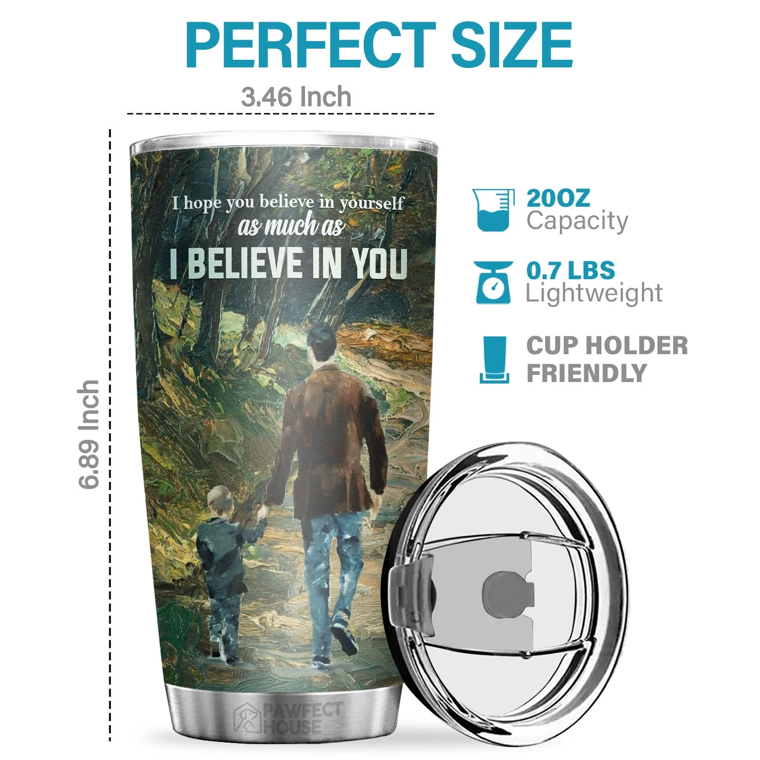 My Love Will Follow You Wherever You Go No Matter How Old You Are - Tumbler - To My Son, Gift For Son, Son Gift From Dad, Birthday Gift For Son - Image 2