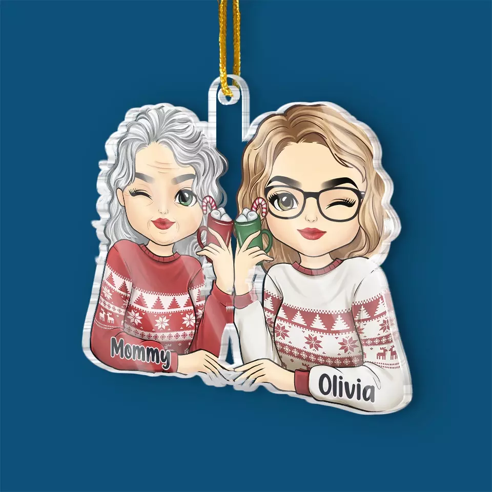 My Mother, My Whole Universe, The Source Of My Being, My Everything - Family Personalized Custom Ornament - Acrylic Custom Shaped - Christmas Gift For Mom, Daughter - Image 3