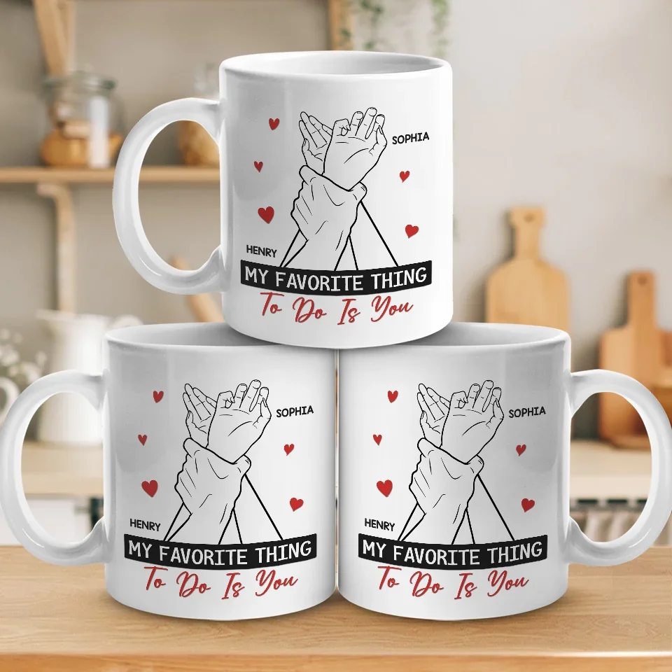 My Perfect Day Starts And Ends With You - Couple Personalized Custom Mug - Gift For Husband Wife, Anniversary - Image 4