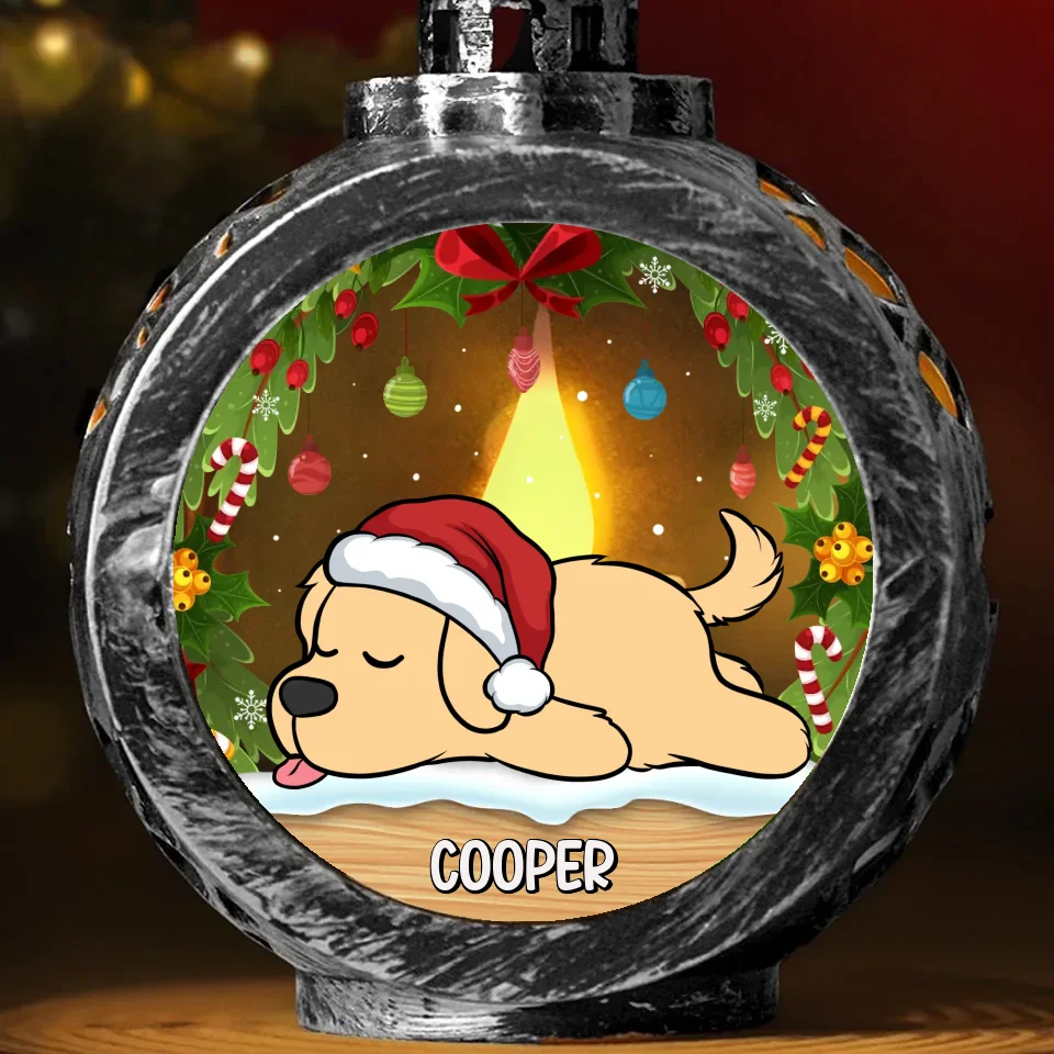 My Pet Is On The Nice List - Dog & Cat Personalized Custom Candlelight Lantern Ornament - Christmas Gift For Pet Owners, Pet Lovers - Image 4