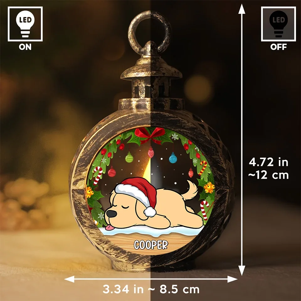 My Pet Is On The Nice List - Dog & Cat Personalized Custom Candlelight Lantern Ornament - Christmas Gift For Pet Owners, Pet Lovers - Image 6