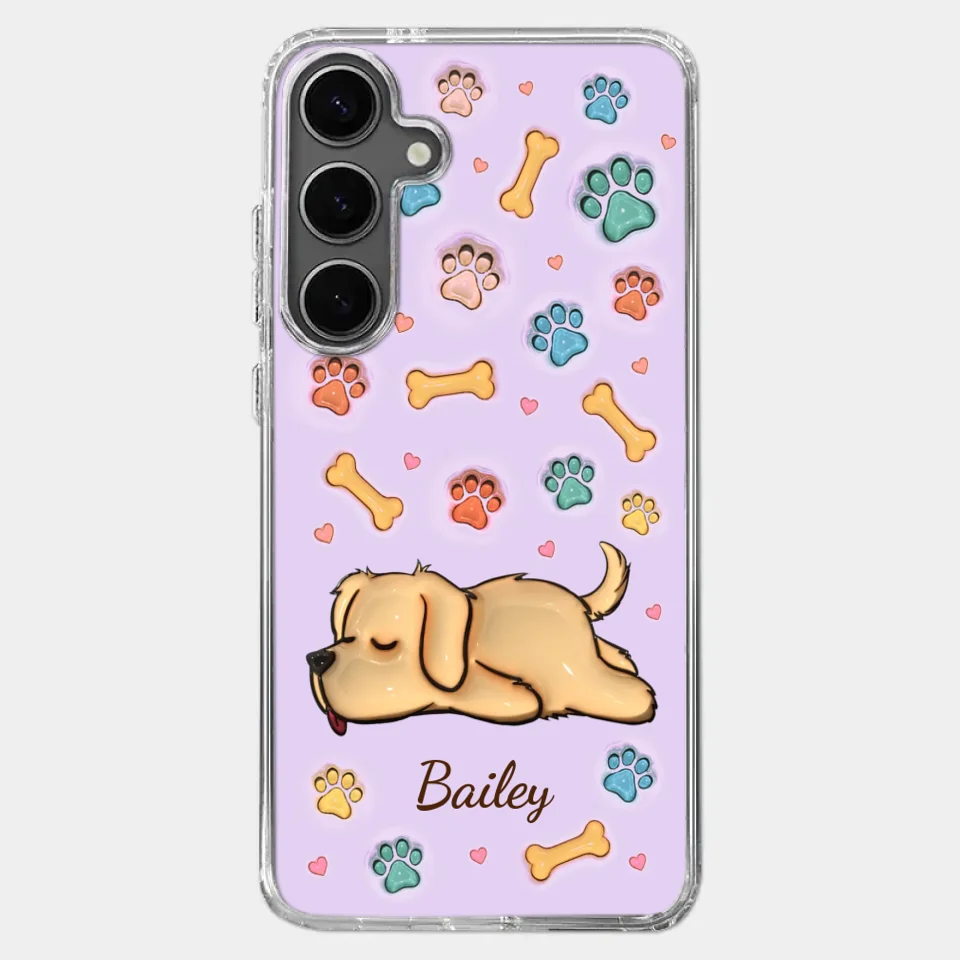 My Pets Are My Happy Place - Dog & Cat Personalized Custom 3D Inflated Effect Printed Clear Phone Case - Gift For Pet Owners, Pet Lovers - Image 42