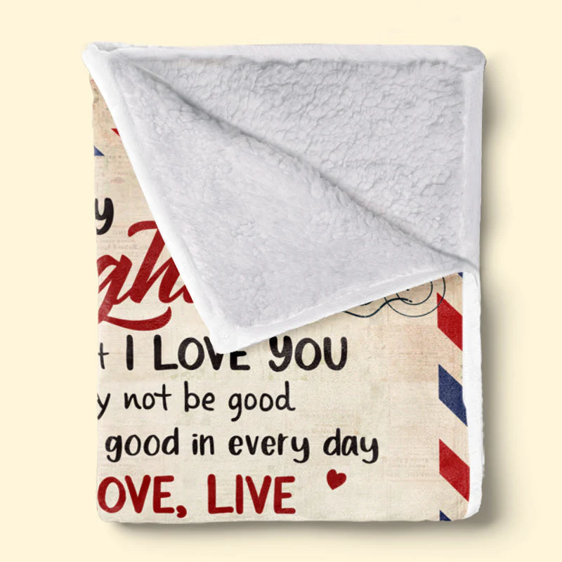 My Precious Daughter - Family Personalized Custom Blanket - Birthday Gift From Mom, Grandma - Image 4