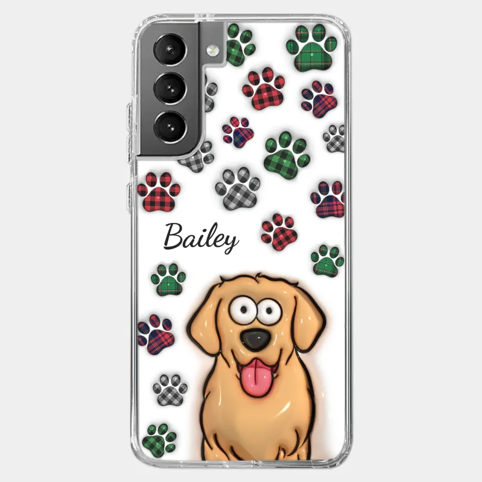 My Prints Follow Every Places You Go - Dog & Cat Personalized Custom 3D Inflated Effect Printed Clear Phone Case - Gift For Pet Owners, Pet Lovers - Image 40