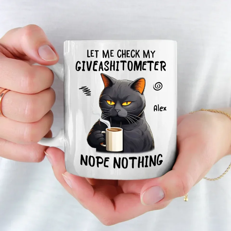 My Spirit Animal Is A Grumpy Cat - Friend Personalized Custom Mug - Christmas Gift, Birthday Gift For Best Friends, Family Members, Coworkers, Yourself - Image 4