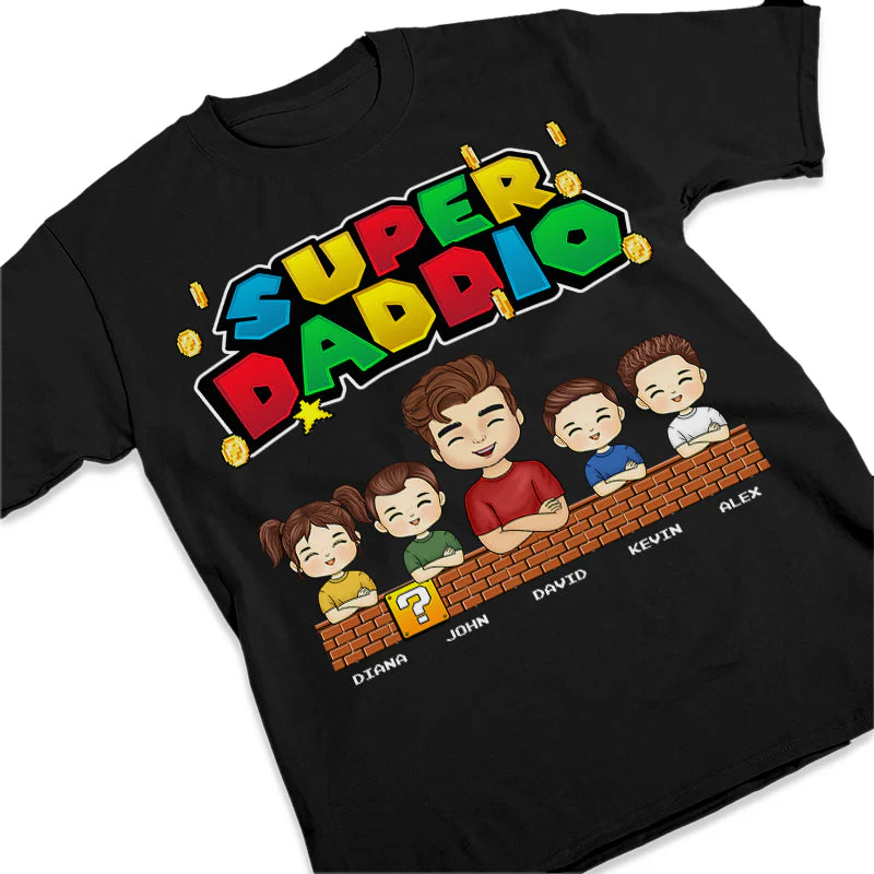 My Super Hero - Family Personalized Custom Unisex T-shirt, Hoodie, Sweatshirt - Birthday Gift For Dad, Mom - Image 2