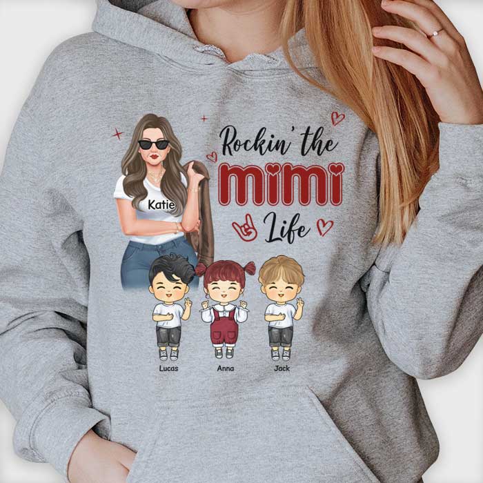 Nana Life Is The Best Life - Gift For Mom, Grandma - Personalized Unisex T-shirt, Hoodie - Image 2