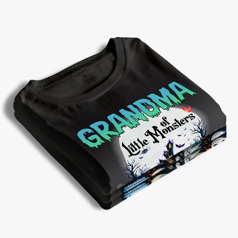 Nana Of These Little Monsters - Personalized Custom Unisex T-Shirt, Hoodie, Sweatshirt - Gift For Grandma, Gift For Grandparents, Halloween Gift - Image 3