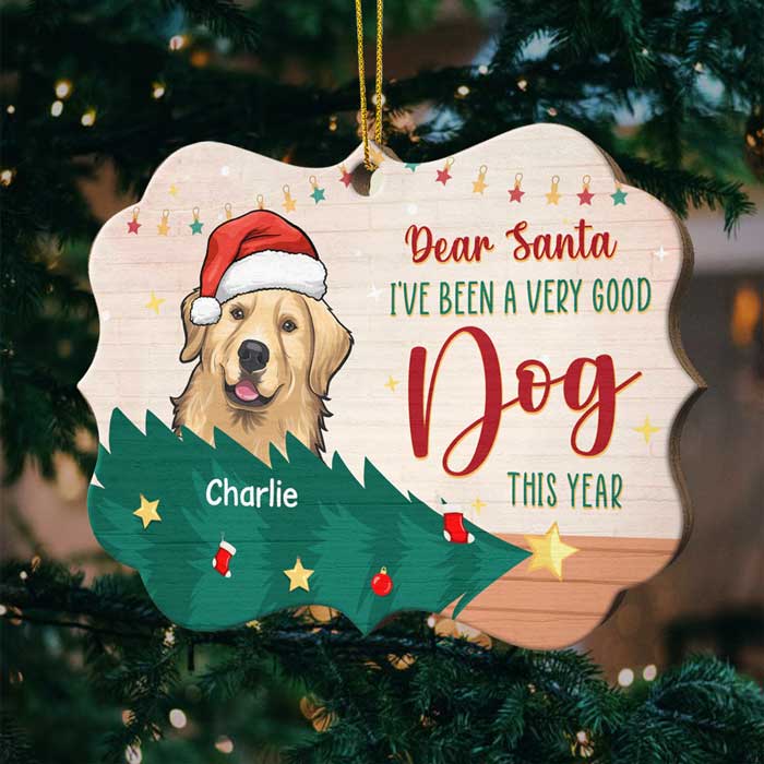 Naughty, Nice, I Tried - Personalized Custom Benelux Shaped Wood Christmas Ornament - Upload Image, Gift For Pet Lovers, Christmas New Arrival Gift - Image 4