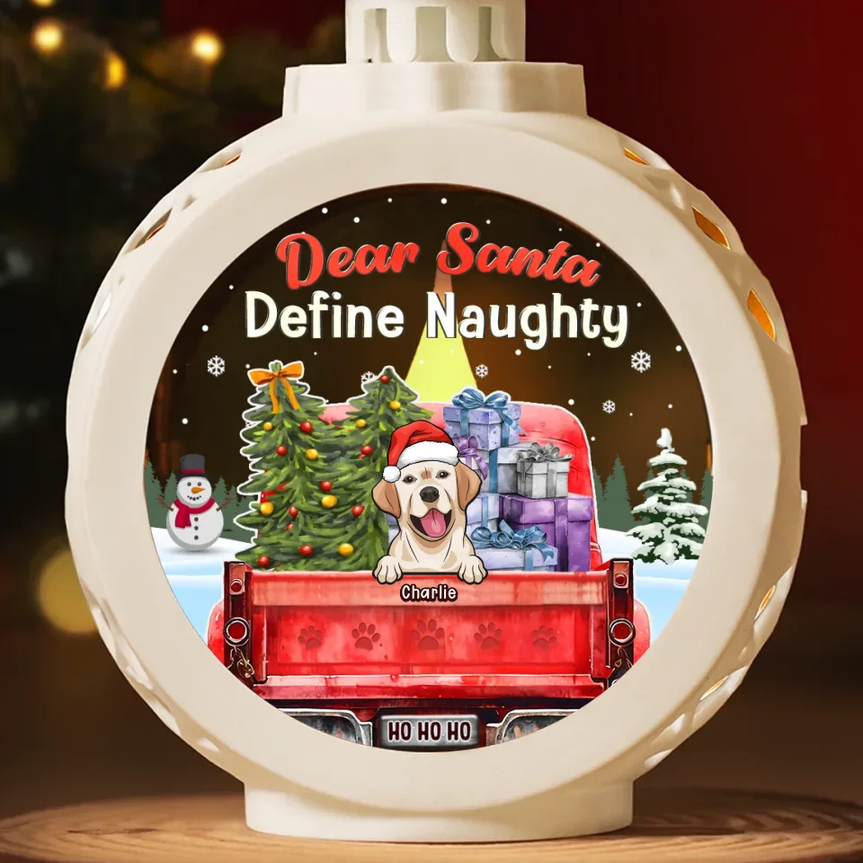 Naughty Pets Make The Best Holiday Stories - Dog & Cat Personalized Custom Candlelight Lantern Ornament - Christmas Gift For Pet Owners, Pet Lovers - Image 3