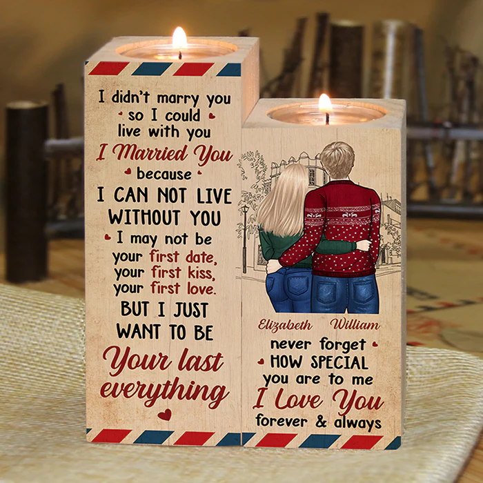 Never Forget How Special You Are To Me - Gift For Couples, Personalized Candle Holder - Image 3