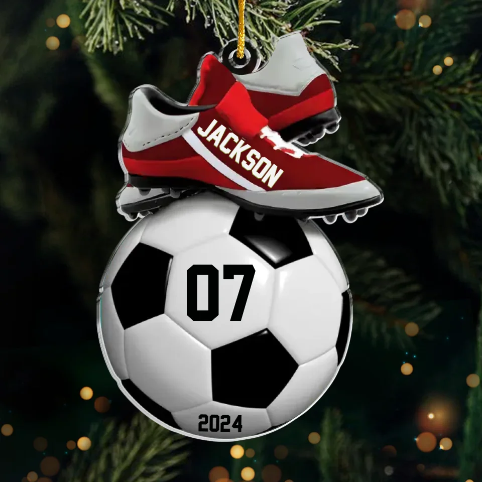Never Stop Chasing Your Dreams - Personalized Custom Ornament - Acrylic Custom Shaped - Christmas Gift For Sport Lovers, Sport Players - Image 2