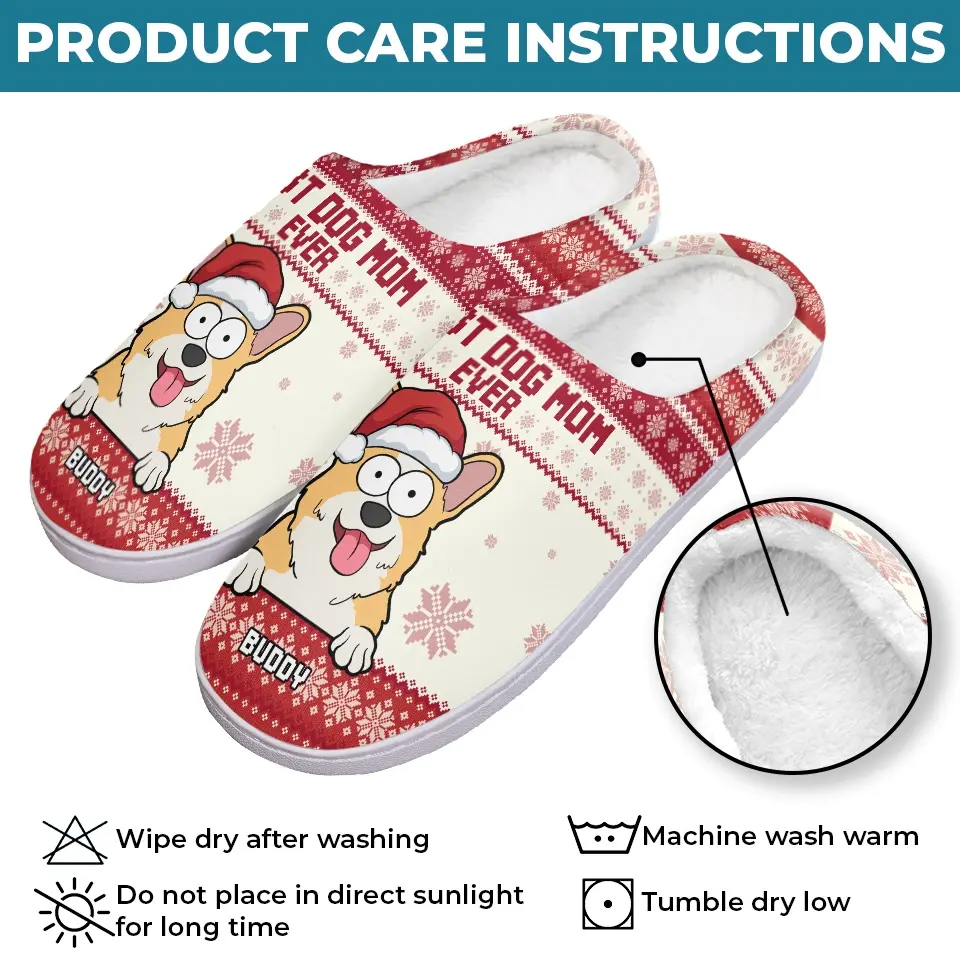 No Holiday Is Complete Without My Canine Companion - Dog & Cat Personalized Custom Fluffy Slippers - Christmas Gift For Pet Owners, Pet Lovers - Image 5