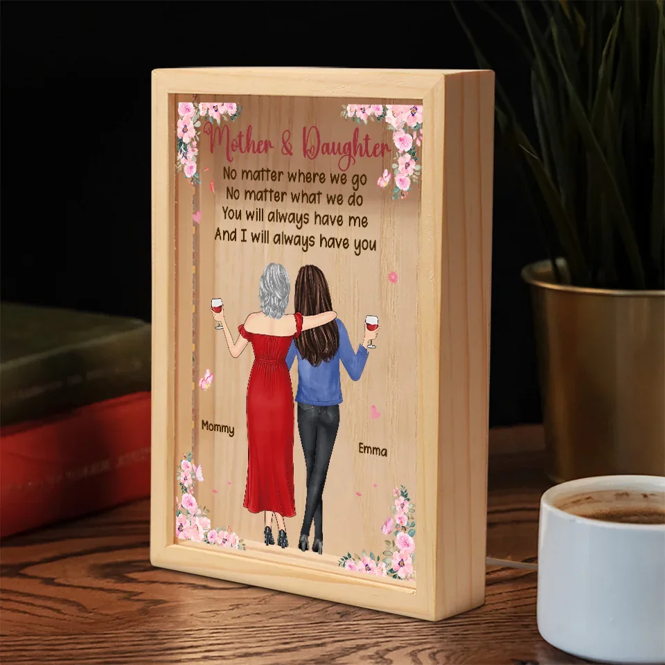 No One Will Ever Love You Like Your Mom Does - Family Personalized Custom Frame Light Box - Gift For Mom, Daughter - Image 3