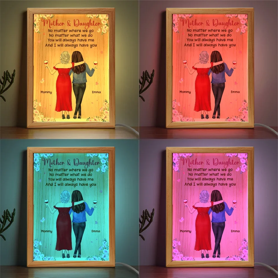 No One Will Ever Love You Like Your Mom Does - Family Personalized Custom Frame Light Box - Gift For Mom, Daughter - Image 5