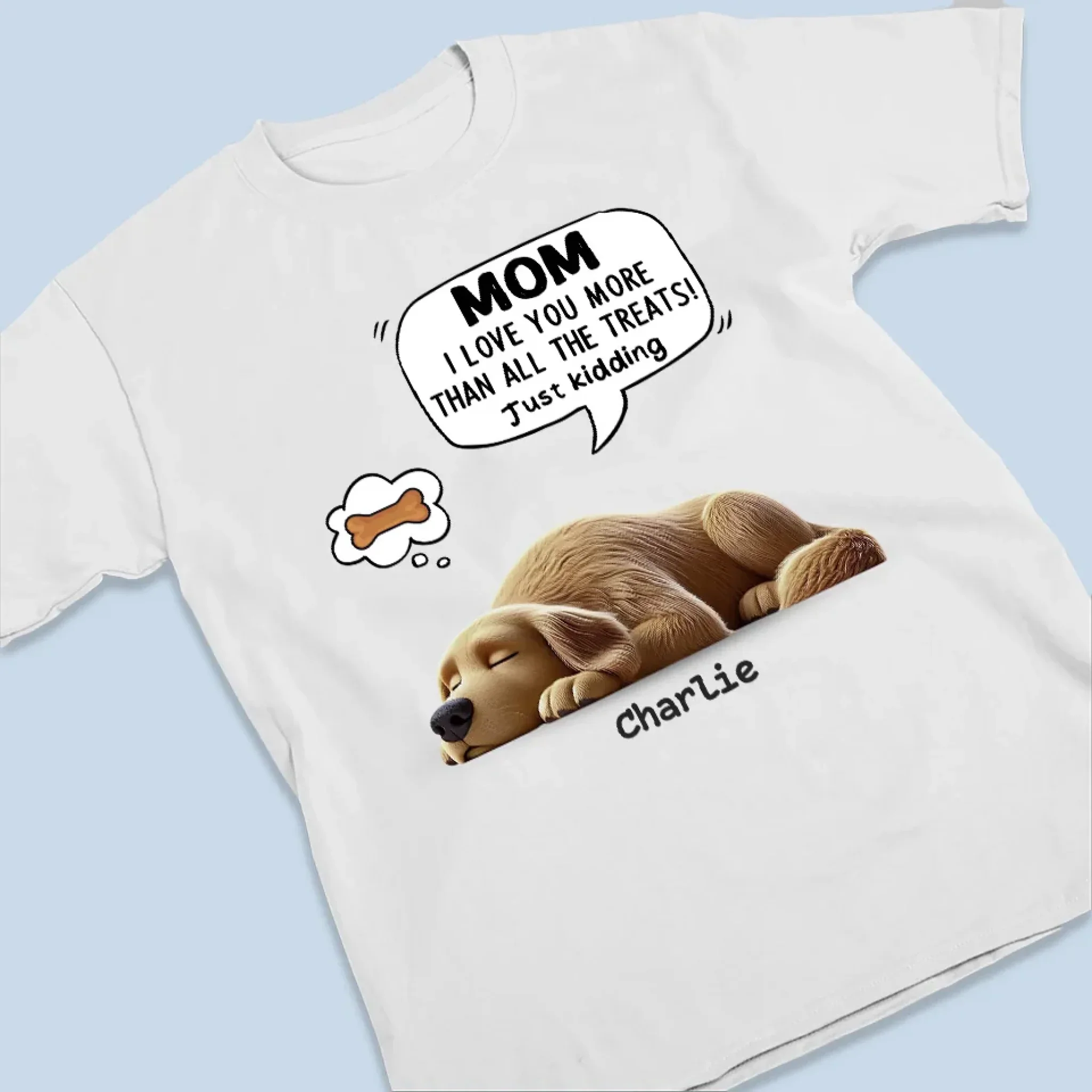No Treat Can Match My Love For You - Dog Personalized Custom Unisex T-shirt, Premium T-shirt, Hoodie - Gift For Pet Owners, Pet Lovers - Image 3