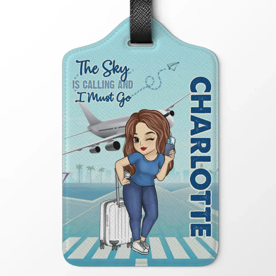Not All Those Who Wander Are Lost - Travel Personalized Custom Luggage Tag - Holiday Vacation Gift, Gift For Adventure Travel Lovers - Image 2