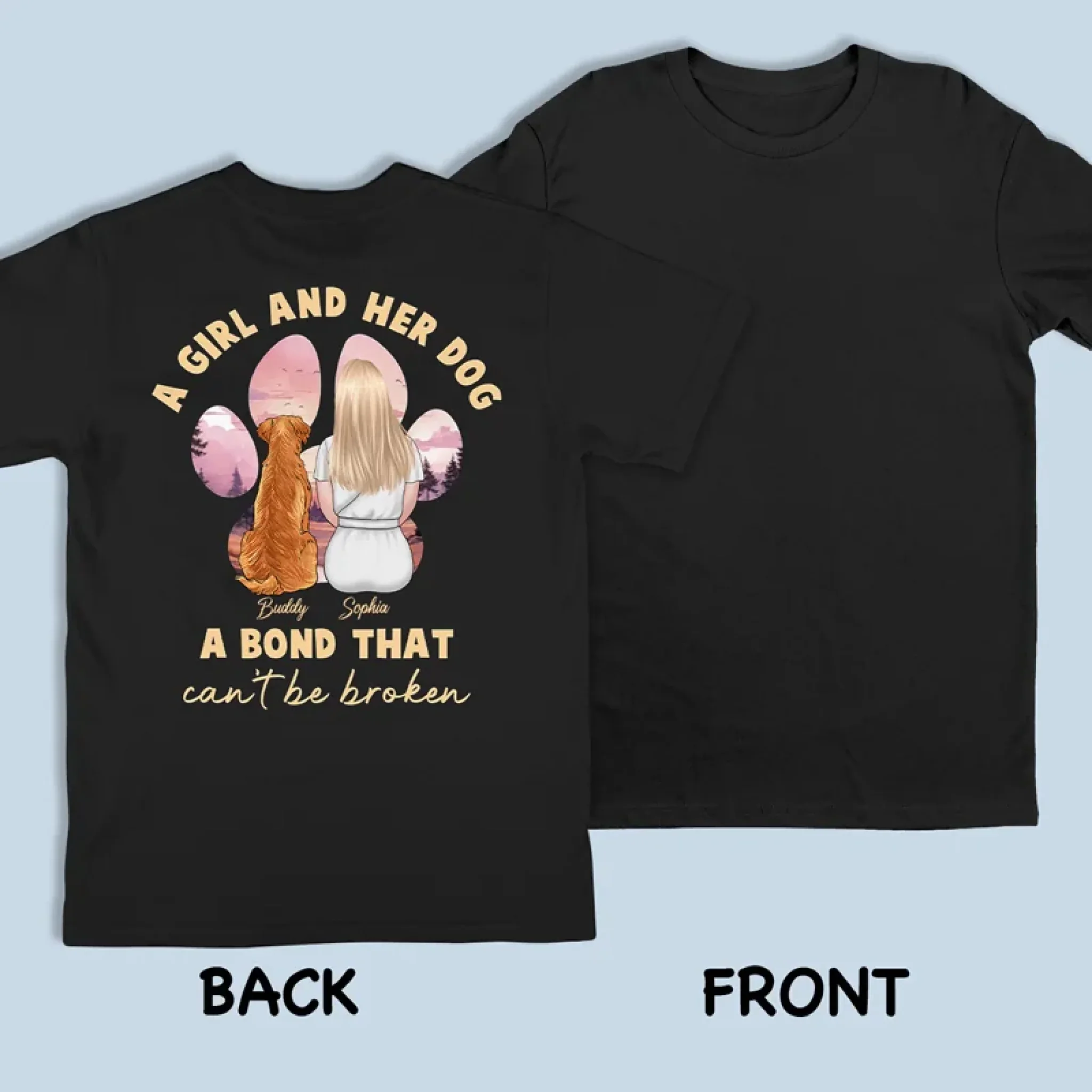 Nothing Compares To A Wagging Tail - Dog Personalized Custom Back Printed Unisex T-shirt, Hoodie, Sweatshirt - Gift For Pet Owners, Pet Lovers - Image 3