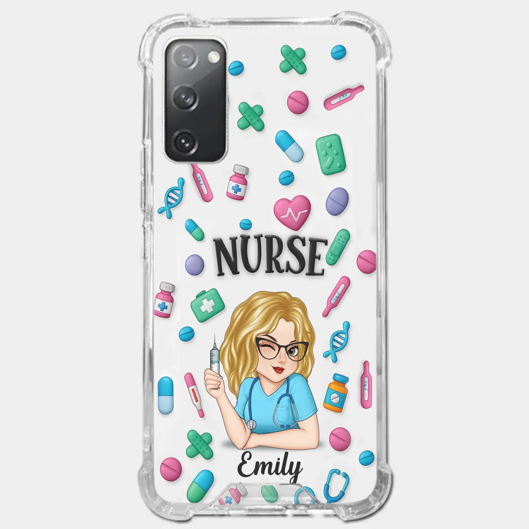 Nurse Life, Best Life - Nurse Personalized Custom 3D Inflated Effect Printed Clear Phone Case - Appreciation, Thank You Gift, Nurse Life, Doctor Life - Image 37