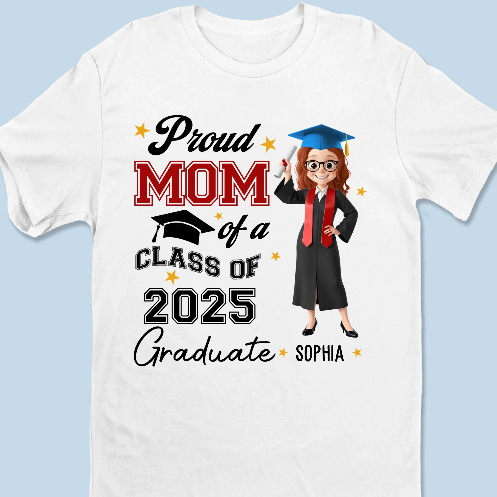 Once A Student, Now A Legend - Family Personalized Custom Unisex T-shirt, Premium T-shirt, Hoodie - Graduation Gift For Family Members, Siblings, Brothers, Sisters - Image 6