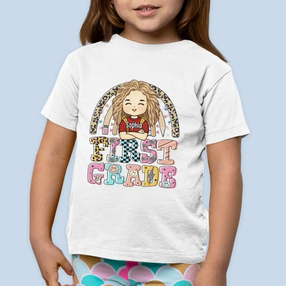 Onward To New Heights - Personalized Custom Kid T-shirt - Back To School Gift For Kid - Image 4