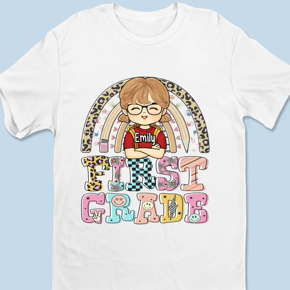 Onward To New Heights - Personalized Custom Kid T-shirt - Back To School Gift For Kid - Image 5