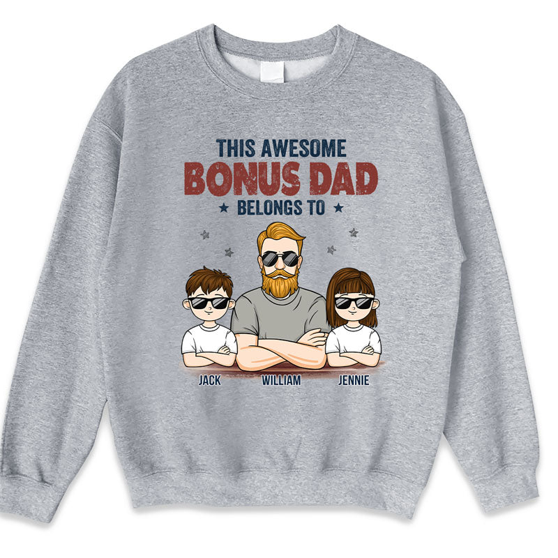 Our Awesome Dad - Family Personalized Custom Unisex T-shirt, Hoodie, Sweatshirt - Gift For Dad - Image 5