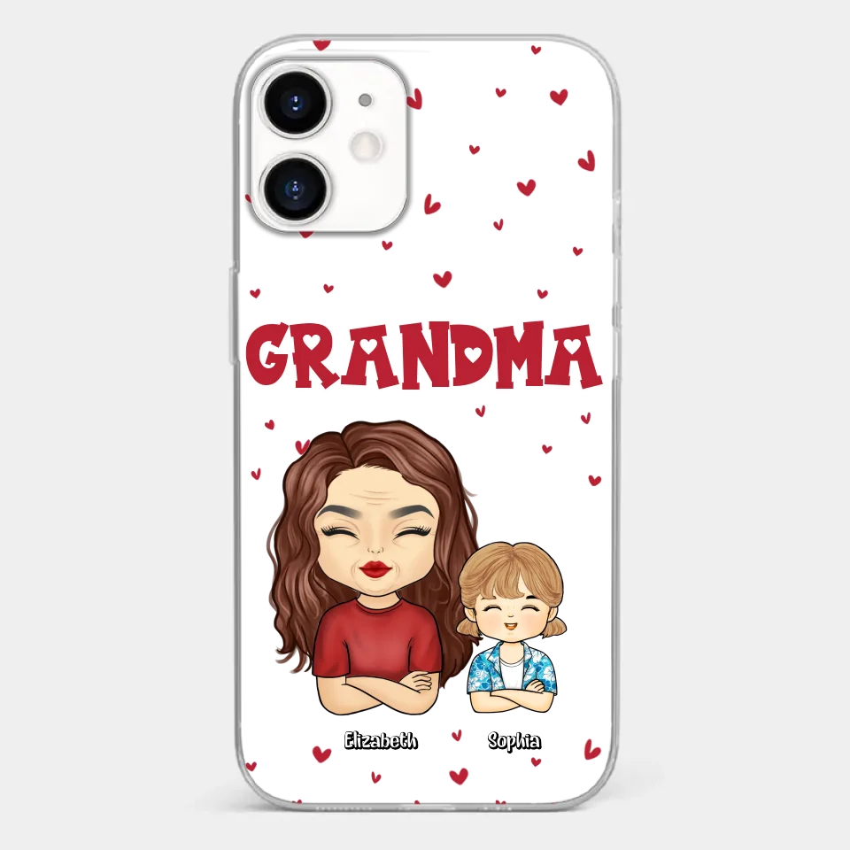 Our Beautiful Grandma Gave Us So Much Love - Family Personalized Custom Clear Phone Case - Gift For Mom, Grandma - Image 10