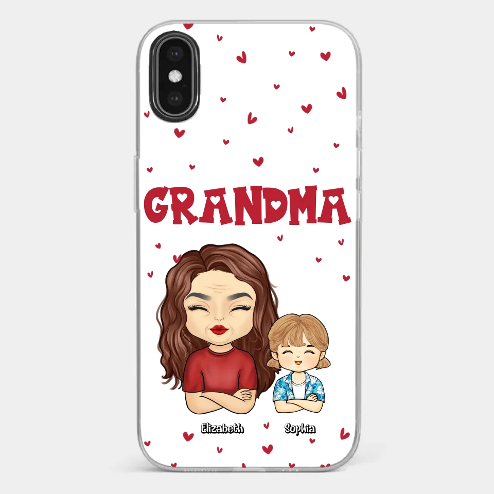 Our Beautiful Grandma Gave Us So Much Love - Family Personalized Custom Clear Phone Case - Gift For Mom, Grandma - Image 31