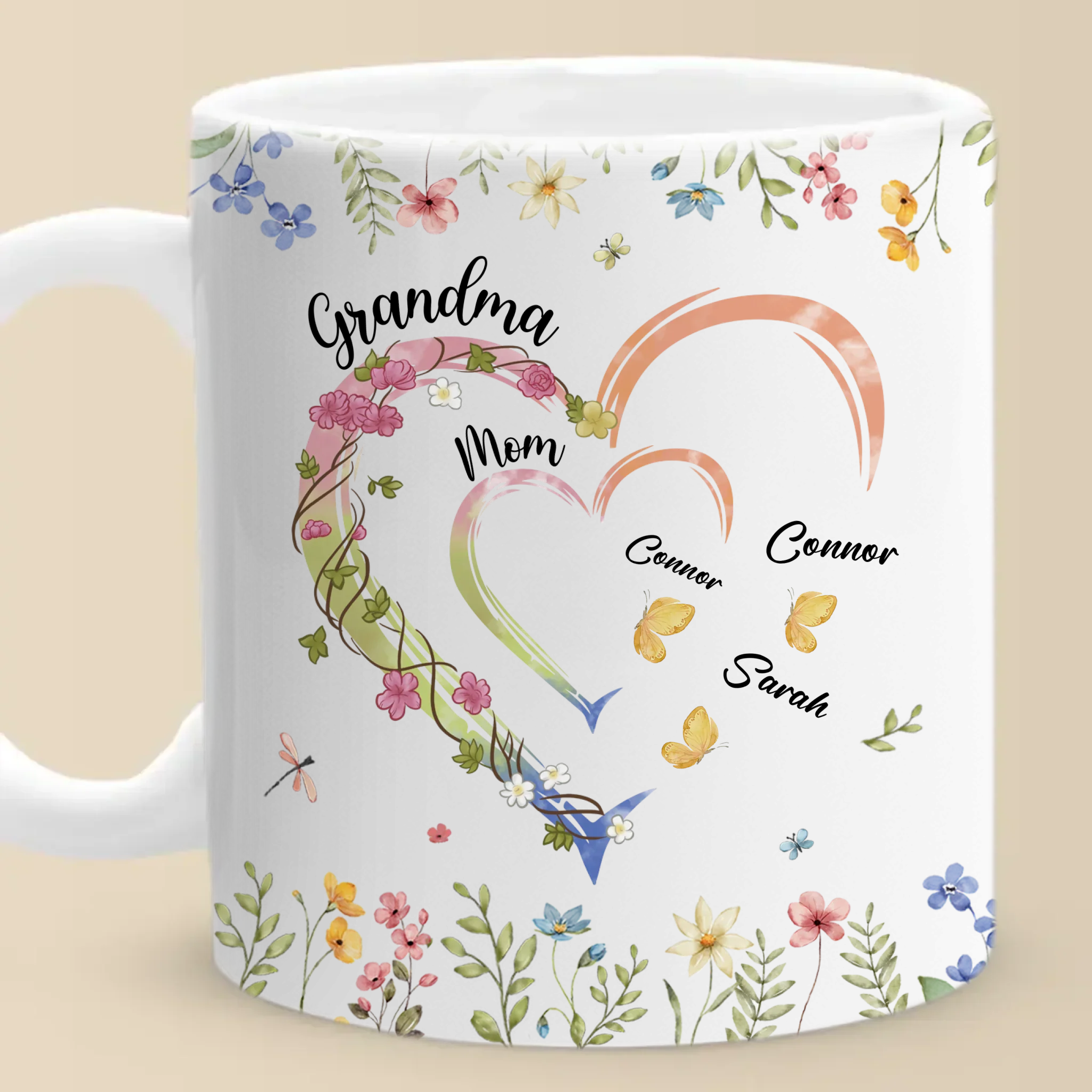 Our Family, Her Legacy - Family Personalized Custom Mug - Mother's Day, Gift For Mom, Grandma - Image 3