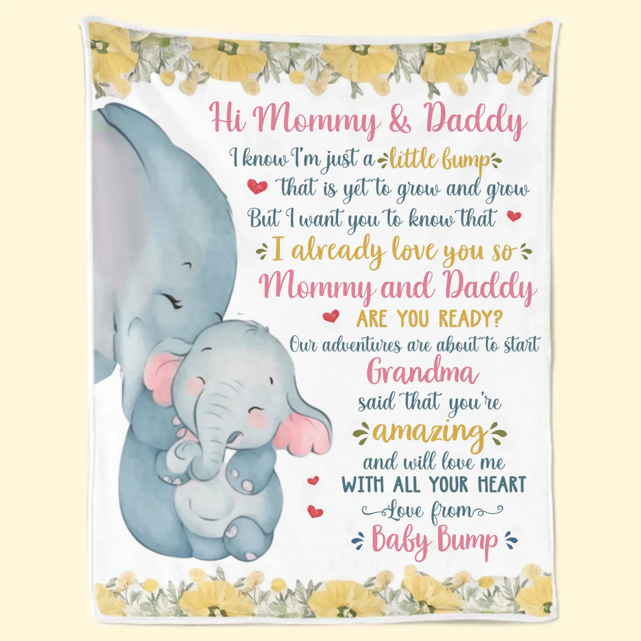 Our First Miracle, Our Forever Love - Family Personalized Custom Blanket - Mother's Day, Baby Shower Gift, Gift For First Mom - Image 2