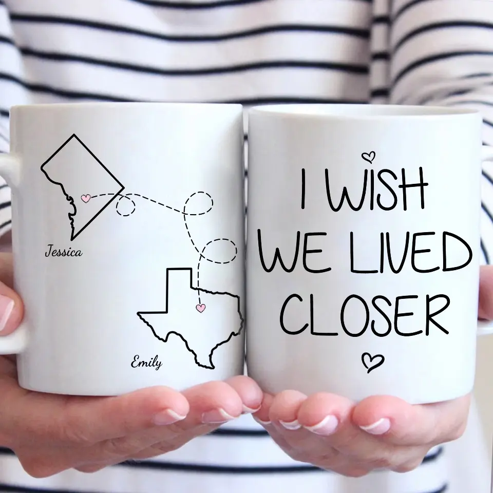 Our Friendship Shines Bright - Bestie Personalized Custom Mug - Gift For Best Friends, BFF, Sisters - Image 3