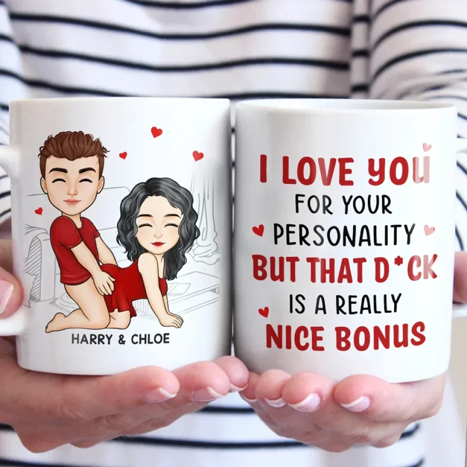 Our Hearts Speak The Same Language - Couple Personalized Custom Mug - Gift For Husband Wife, Anniversary - Image 3