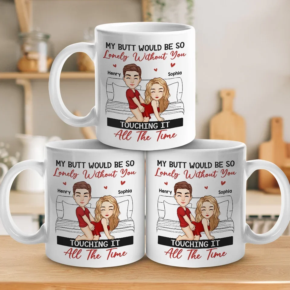 Our Love Is Sweeter Than Candy Canes - Couple Personalized Custom Mug - Christmas Gift For Husband Wife, Anniversary - Image 4
