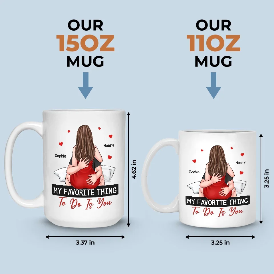 Our Love Is The Spark In Every Kiss - Couple Personalized Custom Mug - Christmas Gift For Husband Wife, Anniversary - Image 5