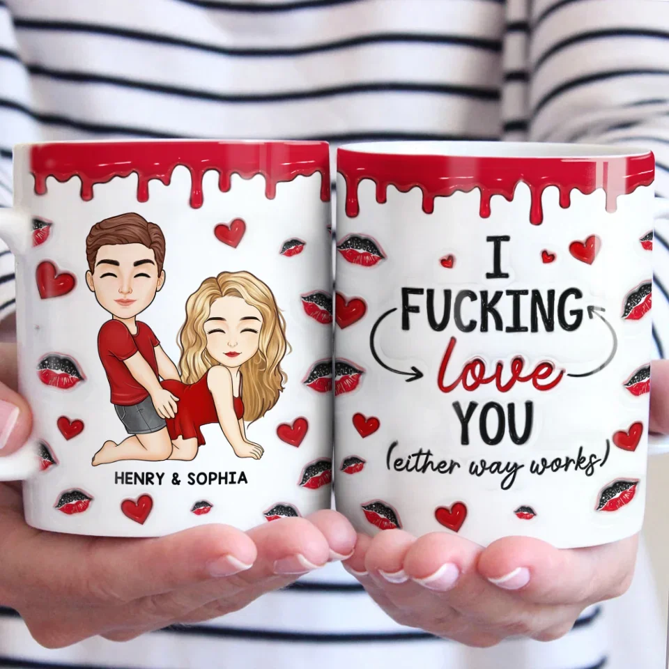 Our Love Will Always Be Timeless - Couple Personalized Custom 3D Inflated Effect Printed Mug - Christmas Gift For Husband Wife, Anniversary - Image 3