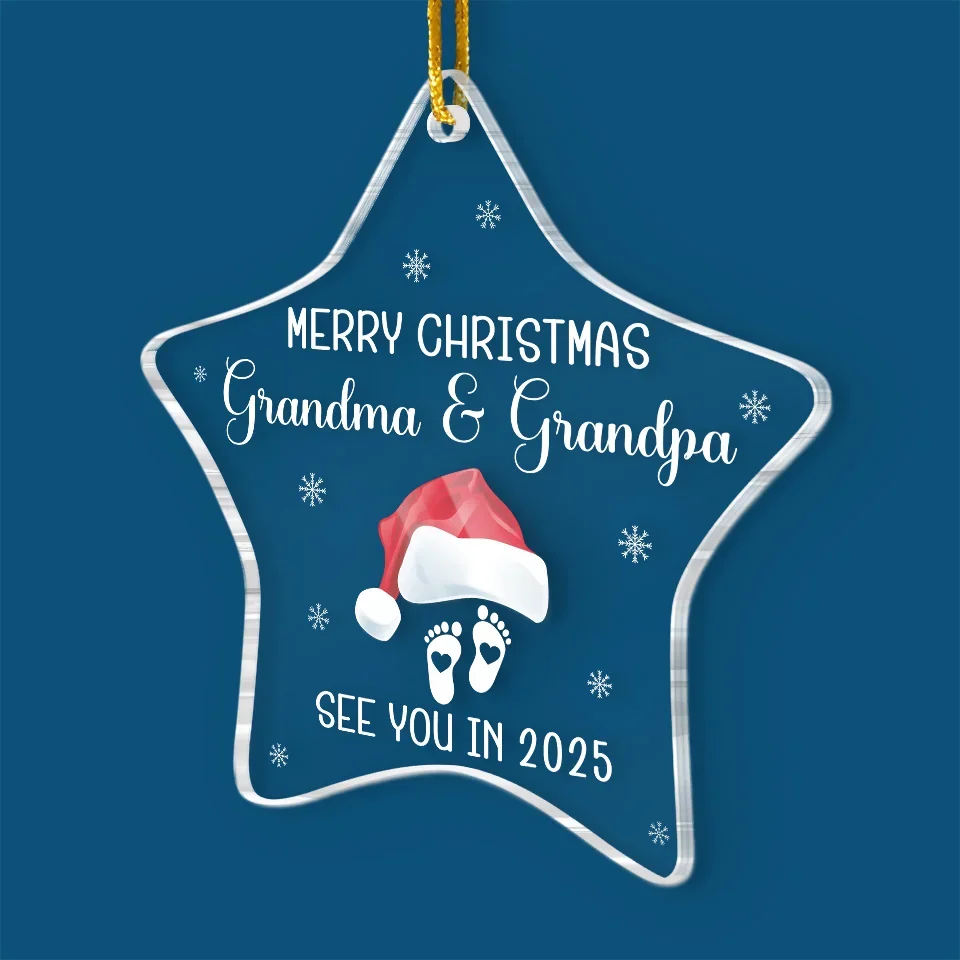 Our Tiny Miracle - Family Personalized Custom Ornament - Acrylic Custom Shaped - Christmas Gift For Family Members, Pregnancy - Image 3